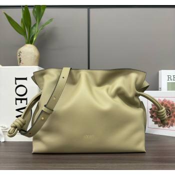Loewe Flamenco Medium Clutch in Nappa Calfskin Leather Clay Green 2026 262386 (Ys-260121079)