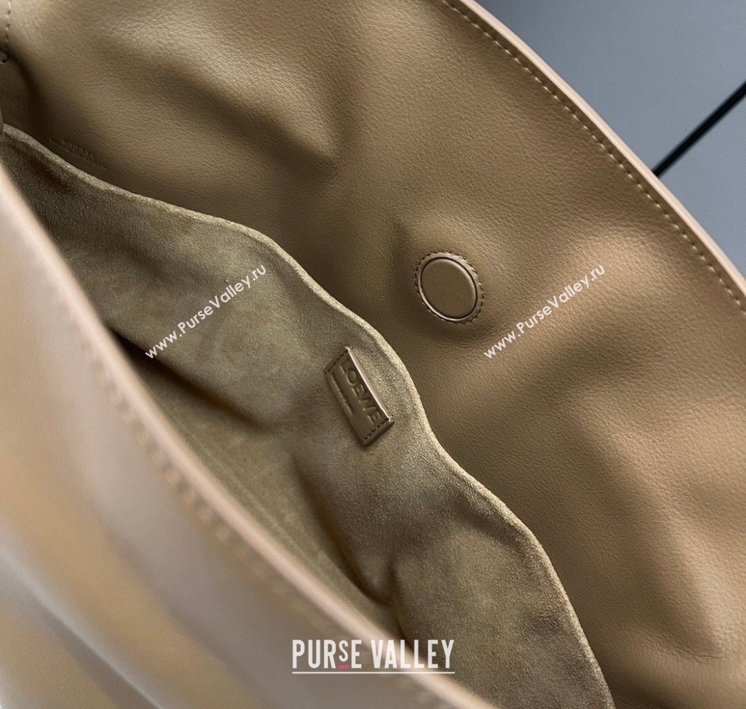 Loewe Flamenco Medium Clutch in Nappa Calfskin Leather Oak Brown 2026 262386 (Ys-260121087)