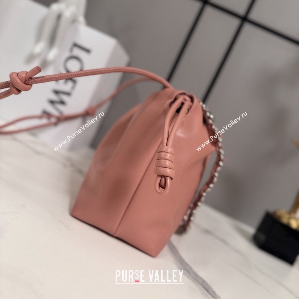 Loewe Medium Flamenco purse in mellow nappa lambskin Leather Blush Pink 2026 012403 (YY-260121091)