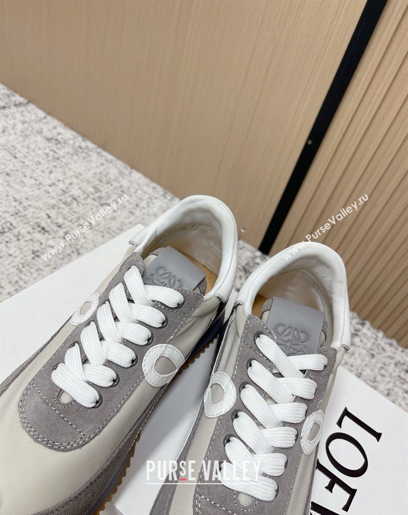 Loewe Flow Runner Sneakers in Nylon and Suede Grey 14 2026 0226 (MD-260226024)