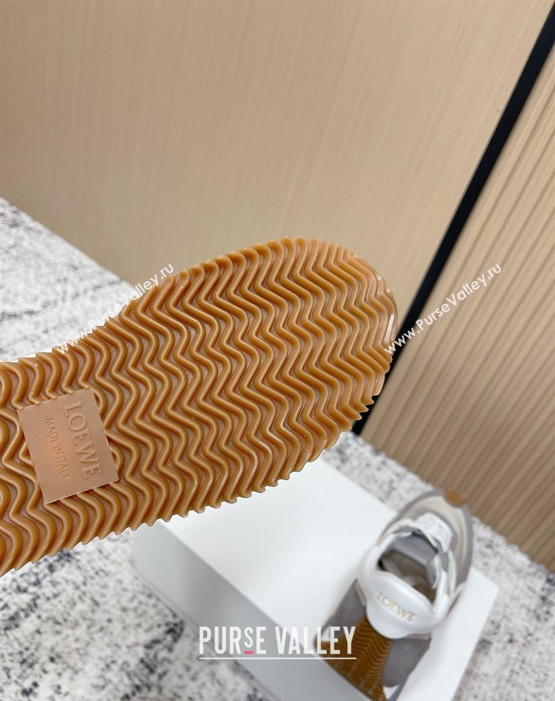 Loewe Flow Runner Sneakers in Nylon and Suede Grey 14 2026 0226 (MD-260226024)