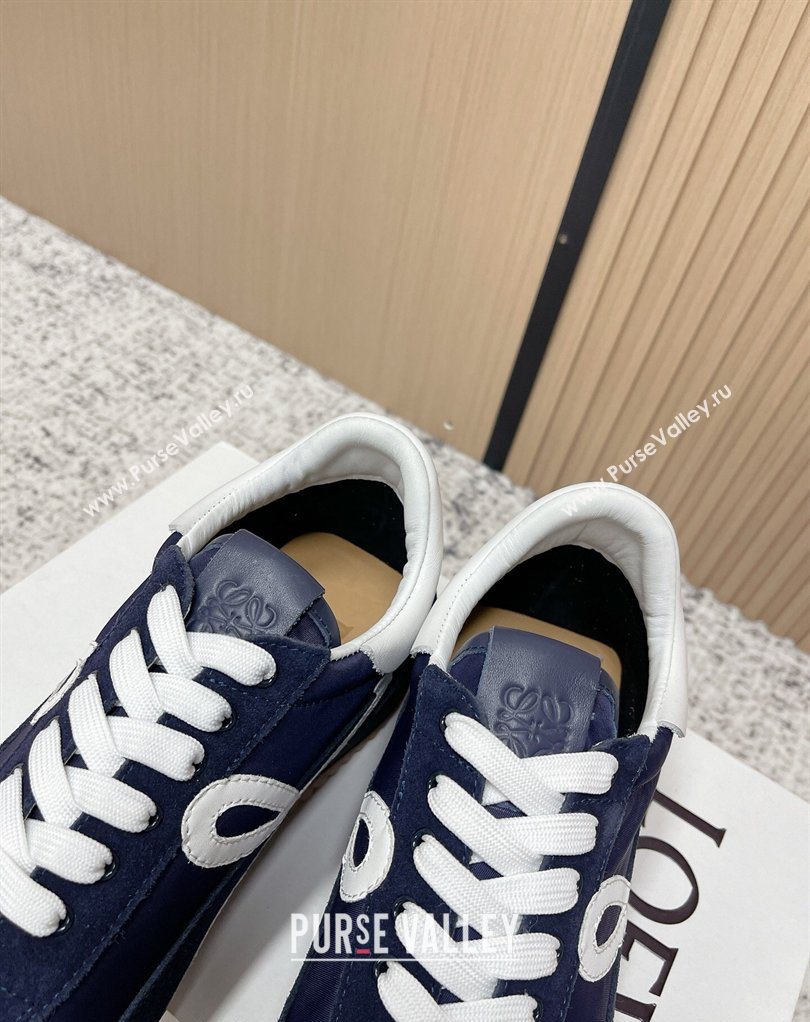 Loewe Flow Runner Sneakers in Nylon and Suede Blue 15 2026 0226 (MD-260226025)