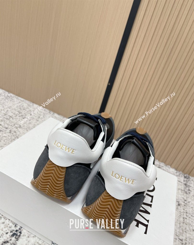 Loewe Flow Runner Sneakers in Nylon and Suede Grey 16 2026 0226 (MD-260226026)