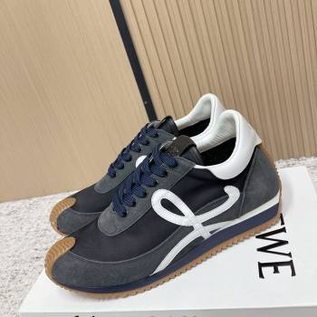 Loewe Flow Runner Sneakers in Nylon and Suede Grey 16 2026 0226 (MD-260226026)