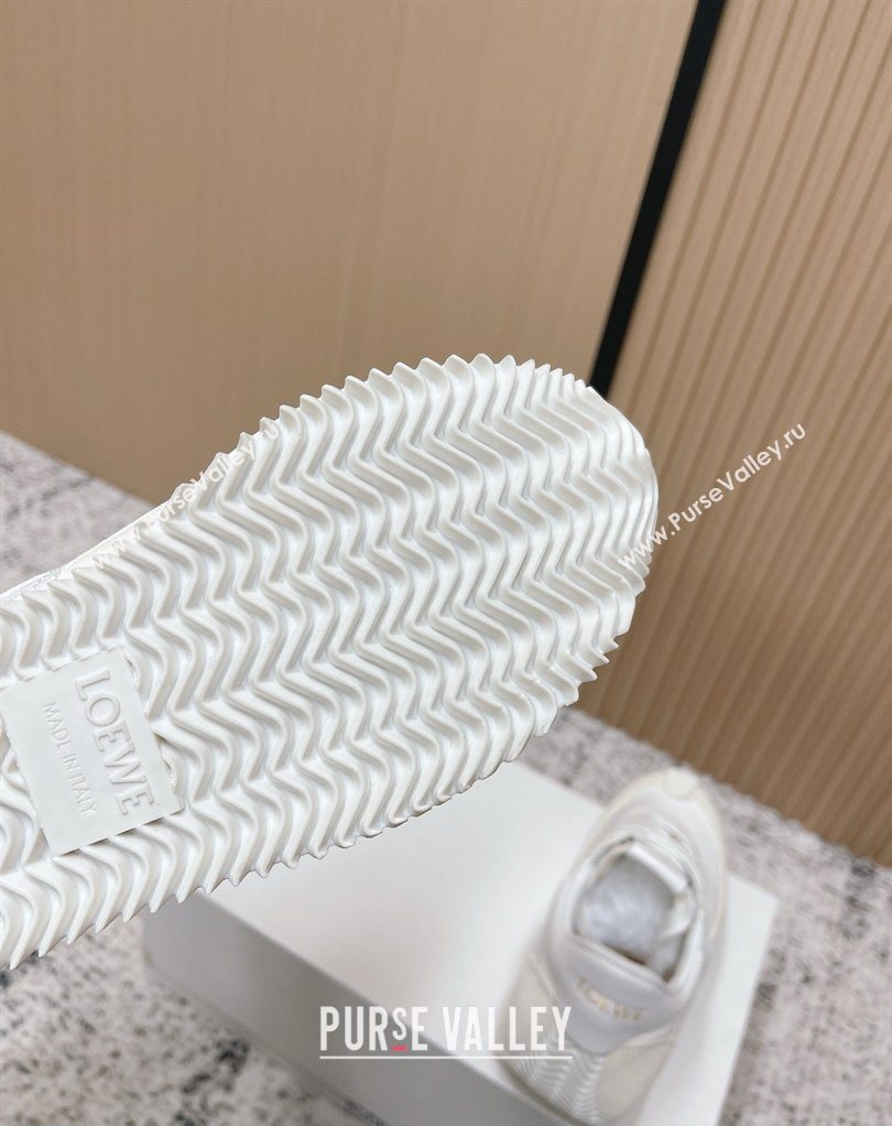 Loewe Flow Runner Sneakers in Nylon and Suede White 2 2026 0226 (MD-260226013)