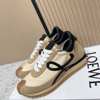 Loewe Flow Runner Sneakers in Nylon and Suede Beige 29 2026 0226 (MD-260226039)