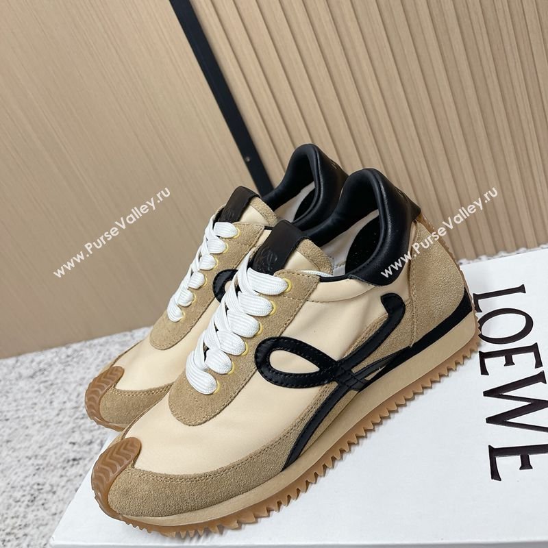 Loewe Flow Runner Sneakers in Nylon and Suede Beige 29 2026 0226 (MD-260226039)