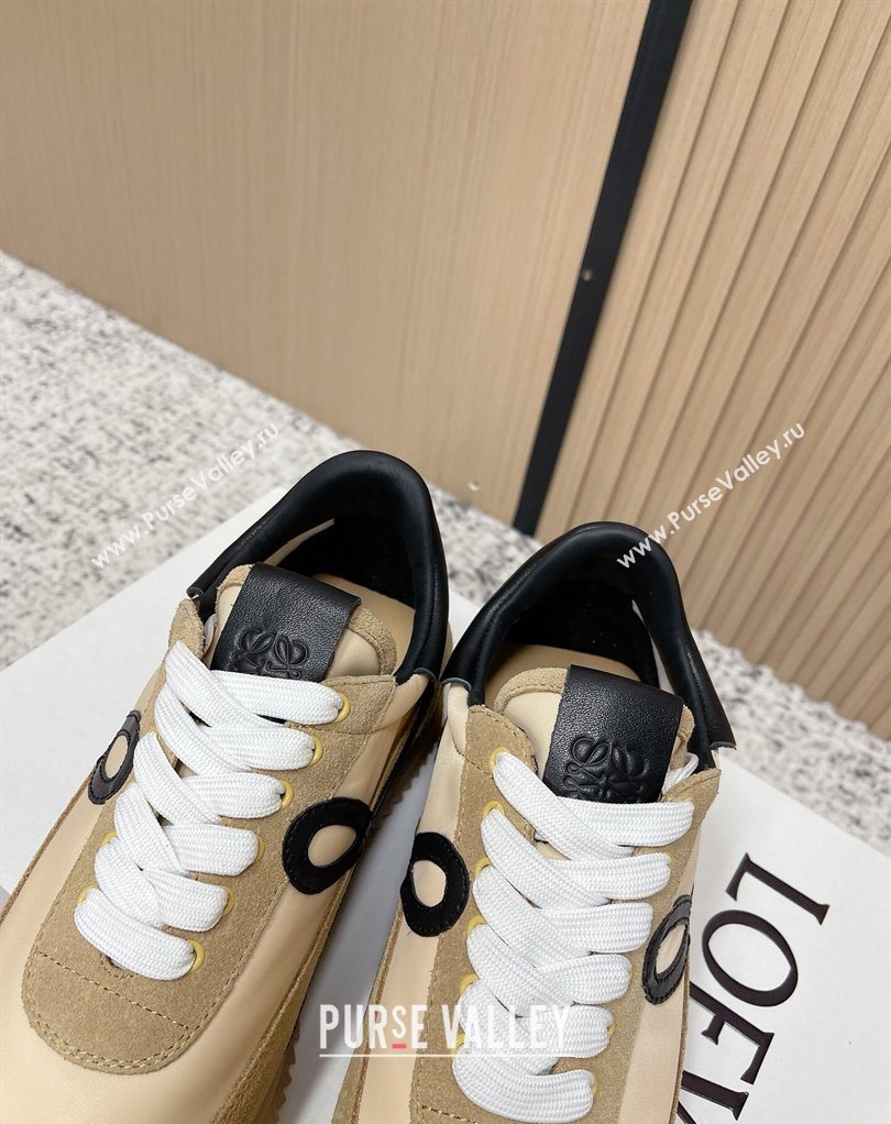 Loewe Flow Runner Sneakers in Nylon and Suede Beige 29 2026 0226 (MD-260226039)