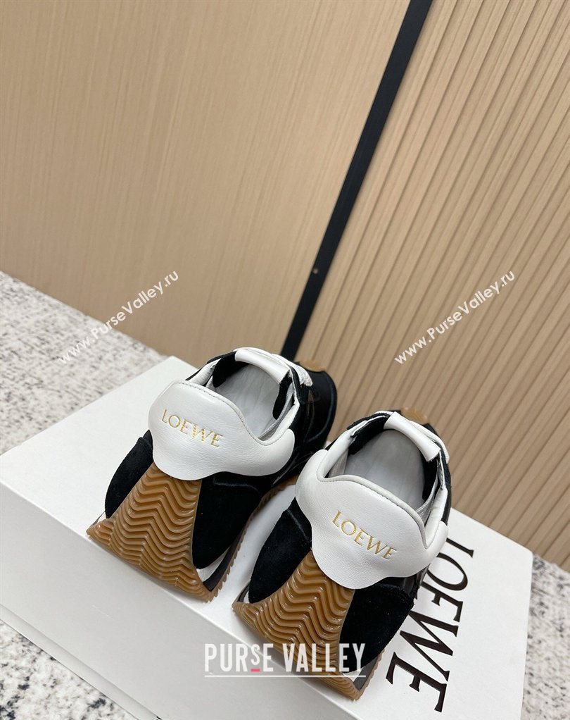 Loewe Flow Runner Sneakers in Nylon and Suede Black 31 2026 0226 (MD-260226041)