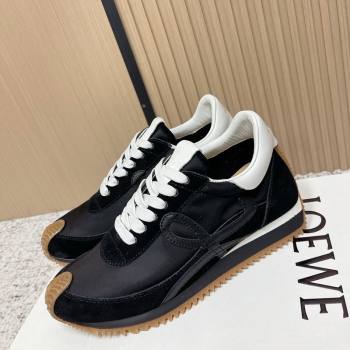 Loewe Flow Runner Sneakers in Nylon and Suede Black 31 2026 0226 (MD-260226041)