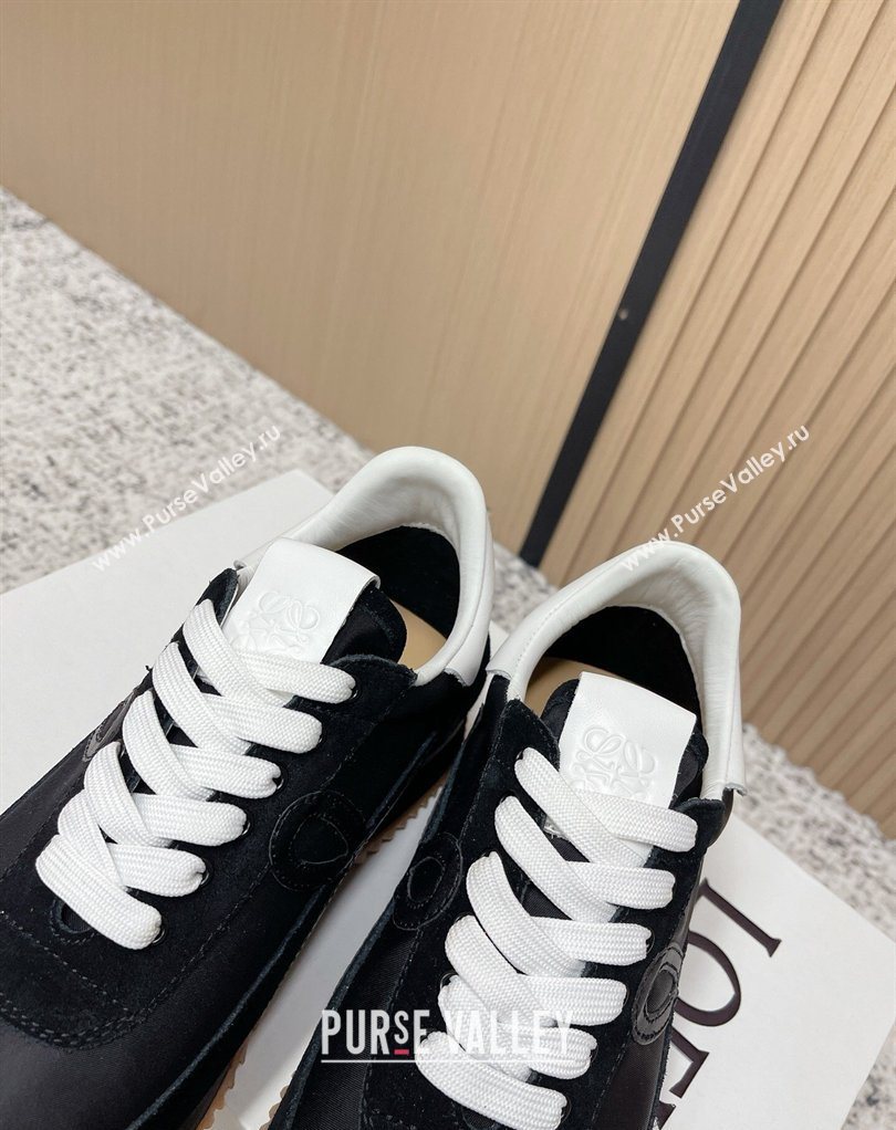 Loewe Flow Runner Sneakers in Nylon and Suede Black 31 2026 0226 (MD-260226041)