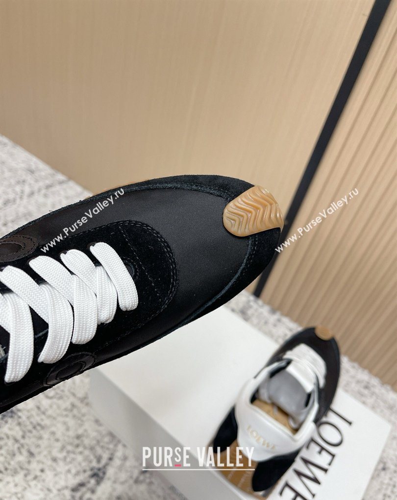 Loewe Flow Runner Sneakers in Nylon and Suede Black 31 2026 0226 (MD-260226041)