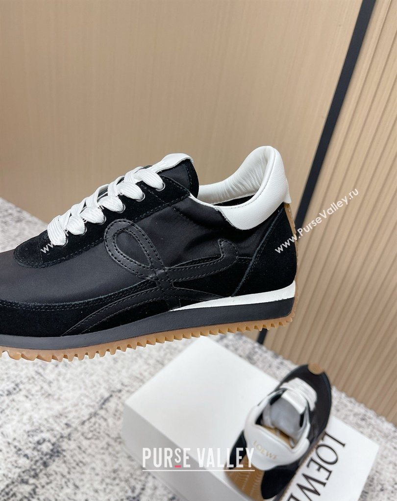 Loewe Flow Runner Sneakers in Nylon and Suede Black 31 2026 0226 (MD-260226041)