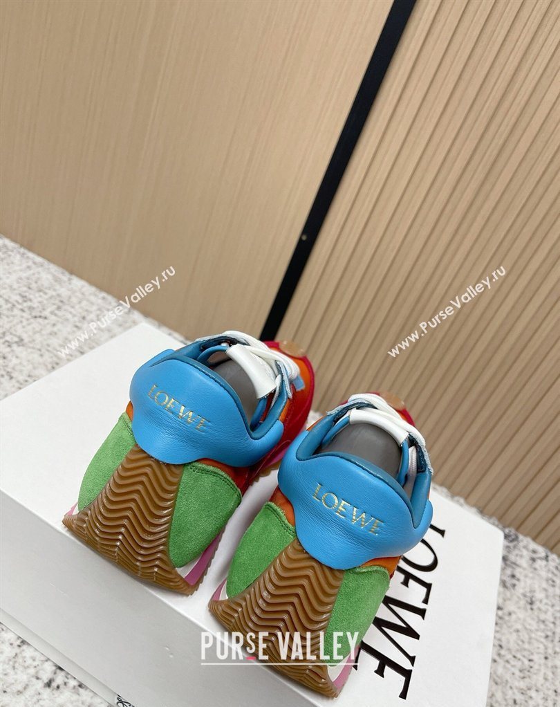 Loewe Flow Runner Sneakers in Nylon and Suede Multicolor 46 2026 0226 (MD-260226056)