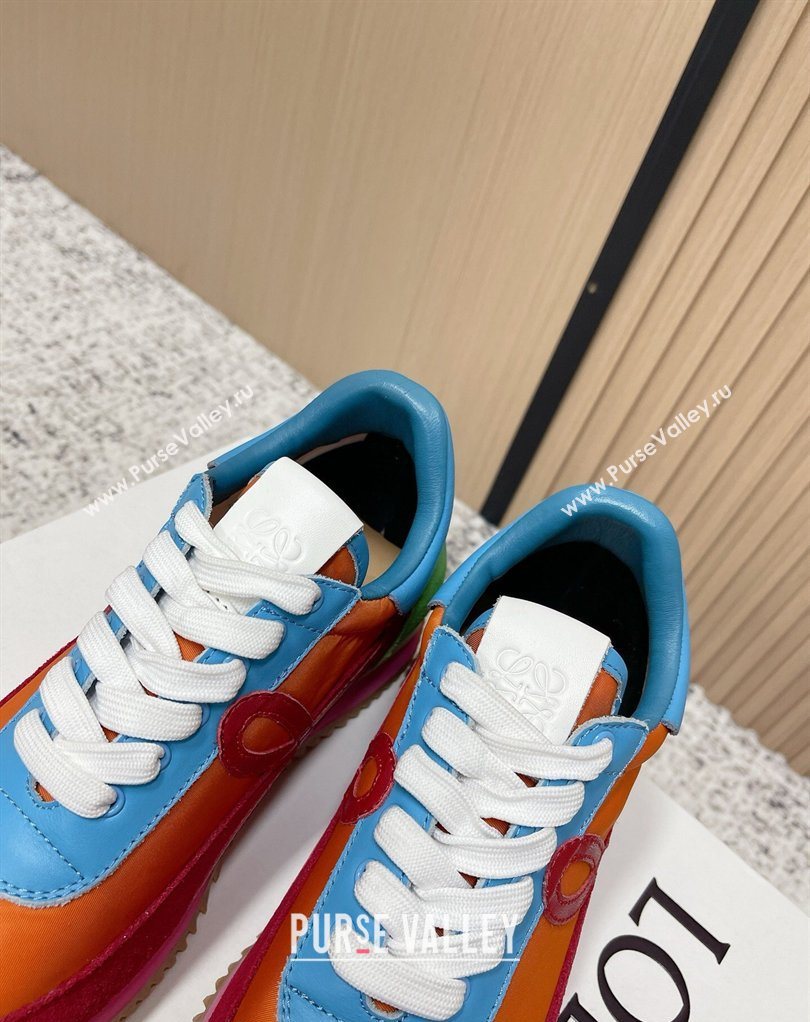 Loewe Flow Runner Sneakers in Nylon and Suede Multicolor 46 2026 0226 (MD-260226056)