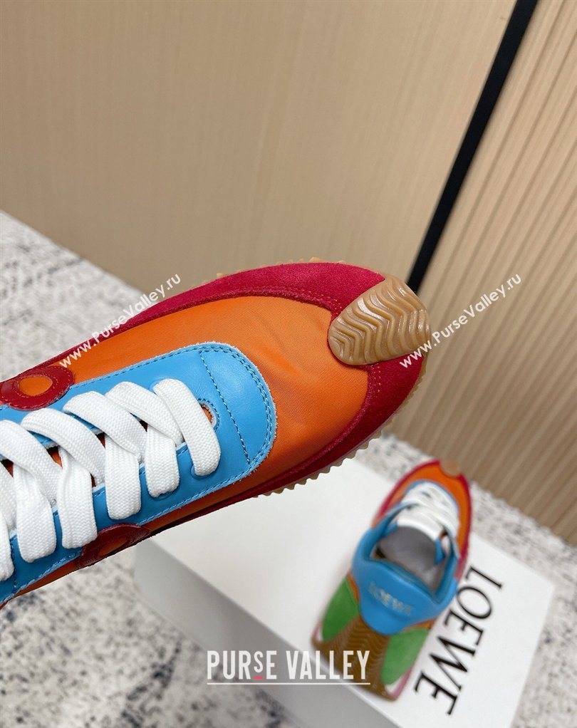 Loewe Flow Runner Sneakers in Nylon and Suede Multicolor 46 2026 0226 (MD-260226056)