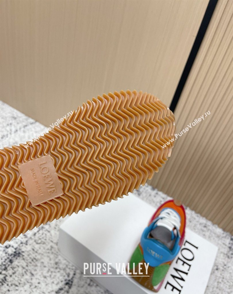 Loewe Flow Runner Sneakers in Nylon and Suede Multicolor 46 2026 0226 (MD-260226056)