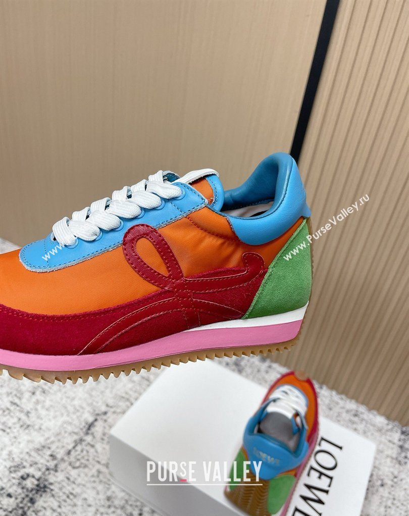 Loewe Flow Runner Sneakers in Nylon and Suede Multicolor 46 2026 0226 (MD-260226056)