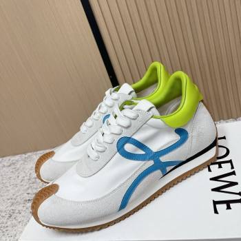 Loewe Flow Runner Sneakers in Nylon and Suede White 56 2026 0226 (MD-260226066)