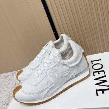 Loewe Flow Runner Sneakers in Denim with Bow White 2026 0226 (MD-260226070)