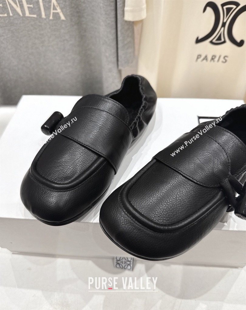 Loewe Toggle Loafers in Shiny Smooth Calfskin Leather Black 2026 (MD-260226009)