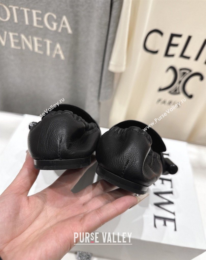 Loewe Toggle Loafers in Shiny Smooth Calfskin Leather Black 2026 (MD-260226009)