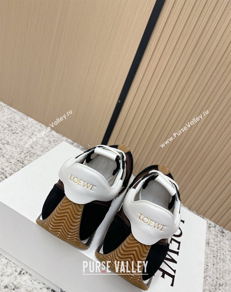 Loewe Flow Runner Sneakers in Nylon and Suede Brown 12 2026 0226 (MD-260226022)
