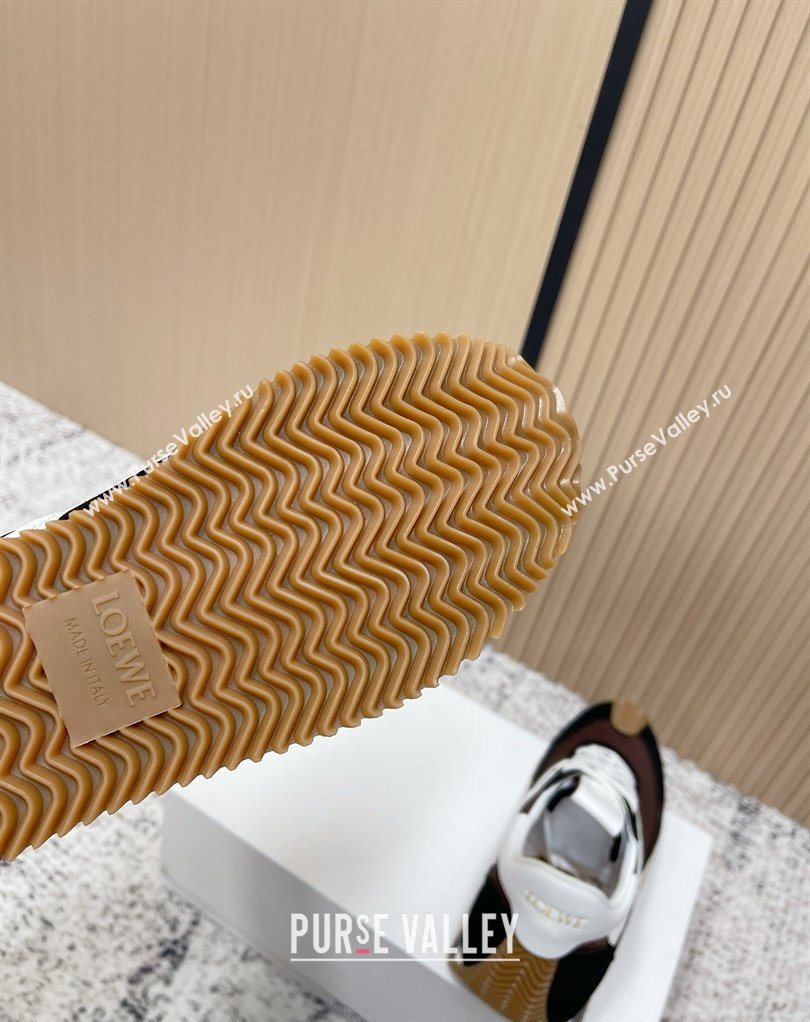 Loewe Flow Runner Sneakers in Nylon and Suede Brown 12 2026 0226 (MD-260226022)