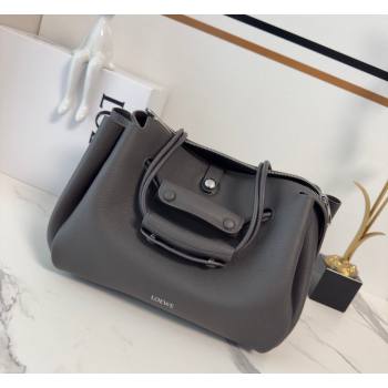 Loewe Medium Madrid bag in supple grained calfskin Dark Grey 20265 052451 (nana-260407071)