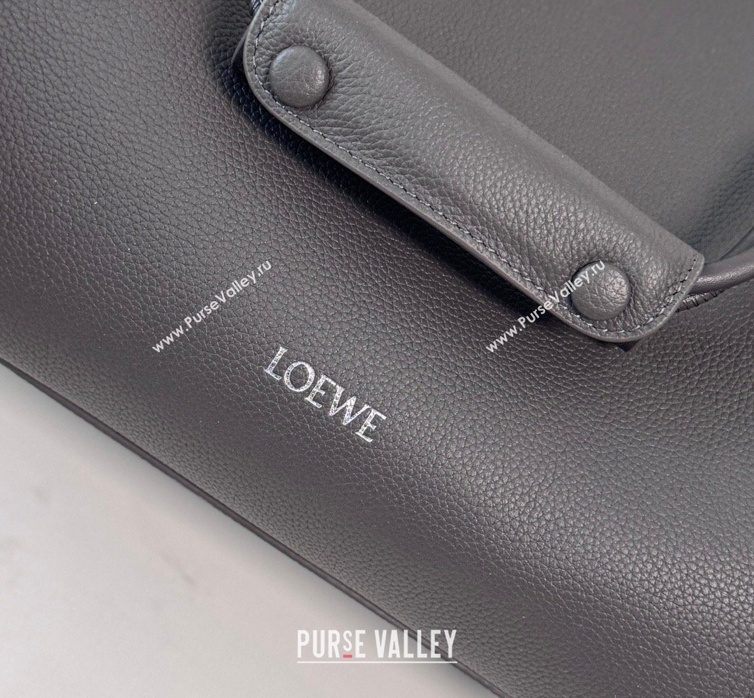 Loewe Medium Madrid bag in supple grained calfskin Dark Grey 20265 052451 (nana-260407071)