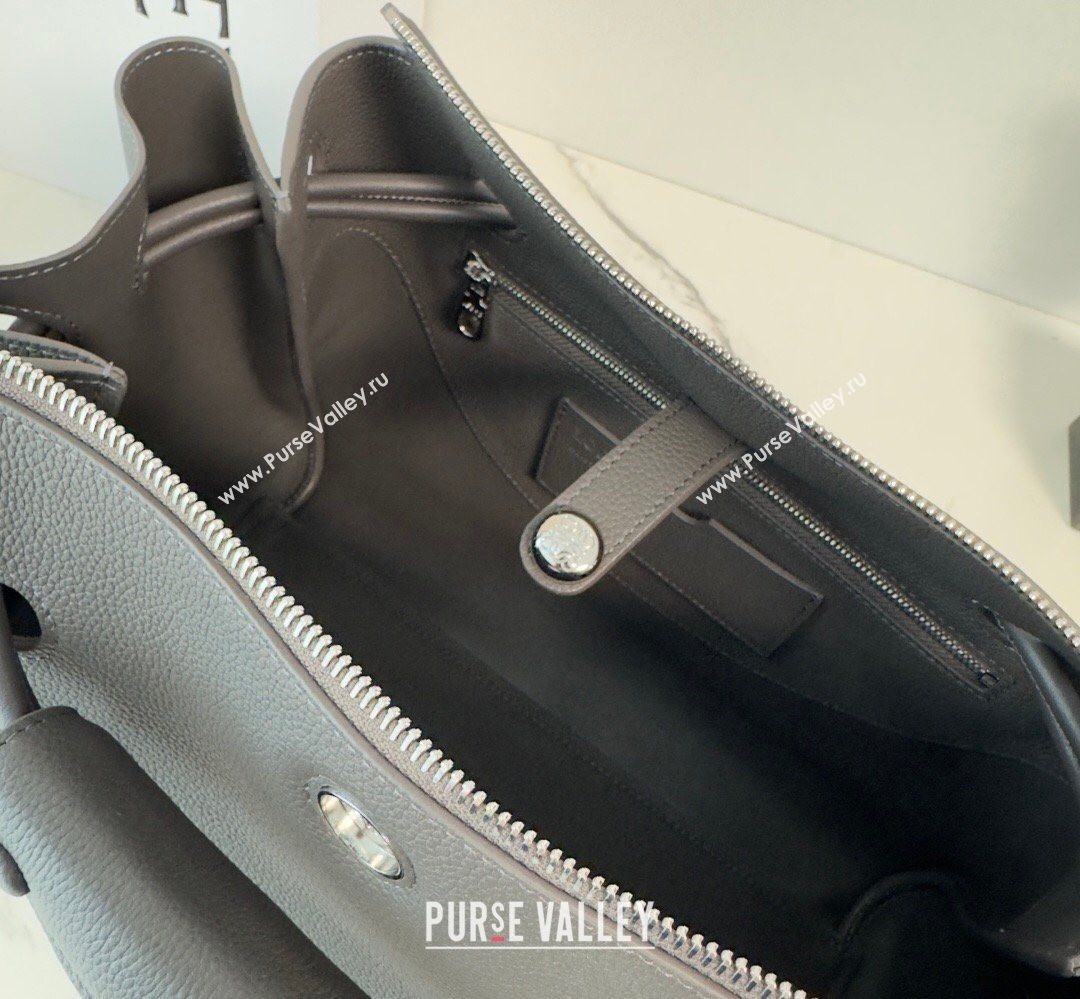 Loewe Medium Madrid bag in supple grained calfskin Dark Grey 20265 052451 (nana-260407071)