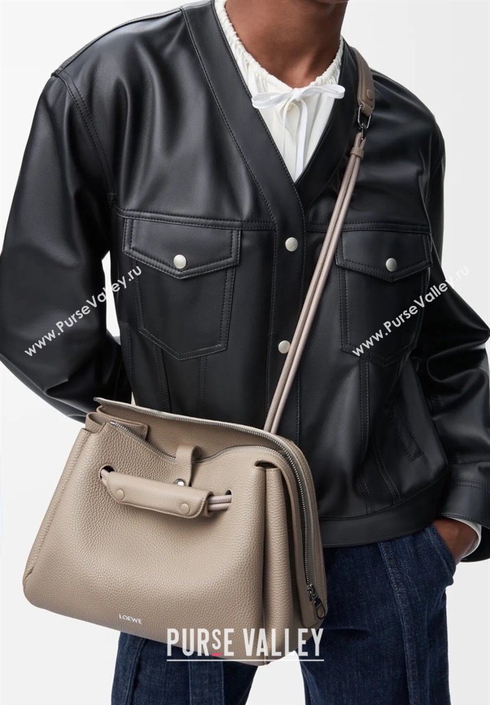 Loewe Medium Madrid bag in supple grained calfskin Clay 20265 052451 (nana-260407072)