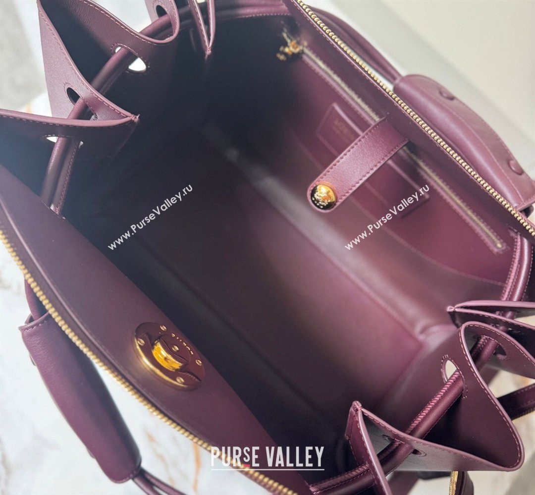 Loewe Large Madrid bag in supple calfskin leather Dark Burgundy 2026 052510 (nana-260407073)