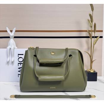 Loewe Large Madrid bag in supple calfskin leather Green 2026 052510 (nana-260407075)