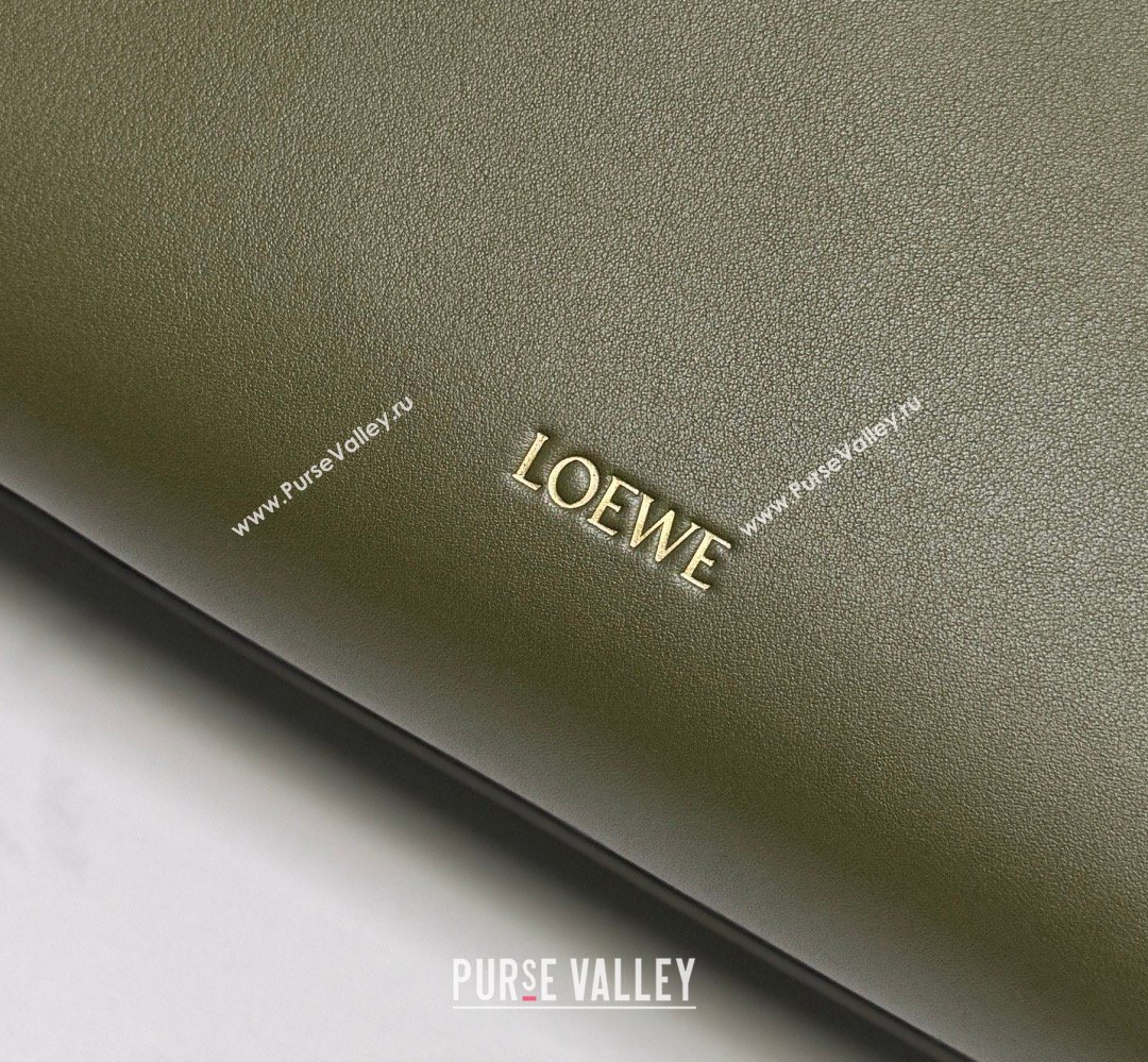 Loewe Large Madrid bag in supple calfskin leather Green 2026 052510 (nana-260407075)