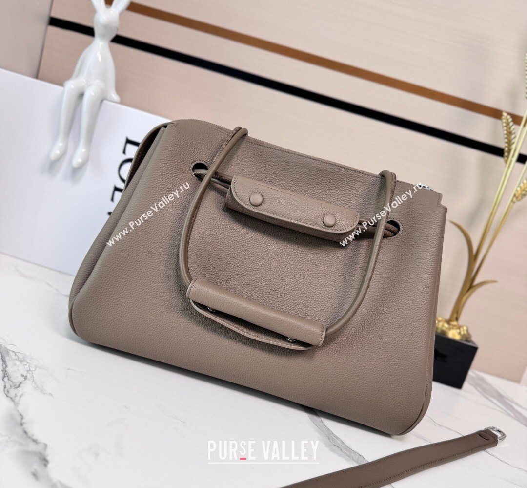 Loewe Large Madrid bag in supple calfskin leather Taupe 2026 052510 (nana-260407076)