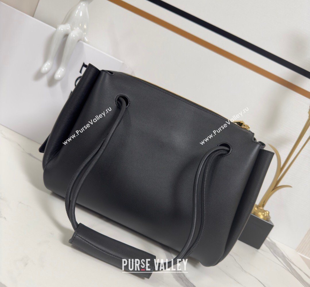 Loewe Medium Madrid bag in supple calfskin leather Black/Brown/Pink 2026 062451 (nana-260407077)