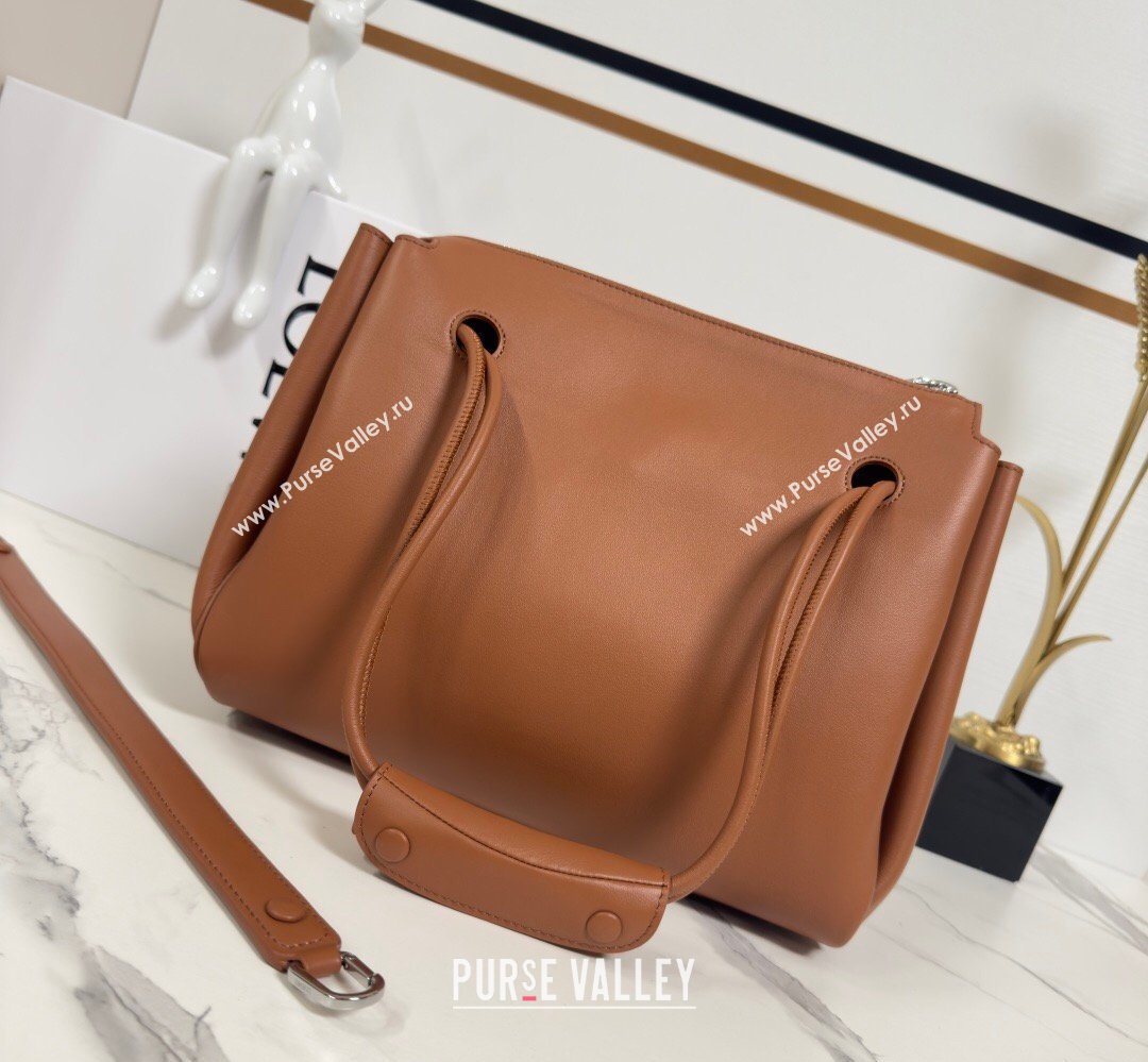 Loewe Medium Madrid bag in supple calfskin leather Caramel/Bright Green 2026 062451 (nana-260407078)