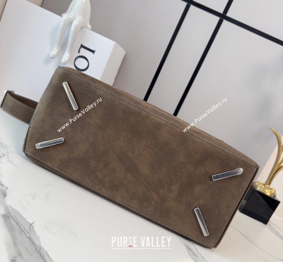 Loewe Large Puzzle Edge bag in grained nubuck Tundra 2026 052446 (Ys-260407080)