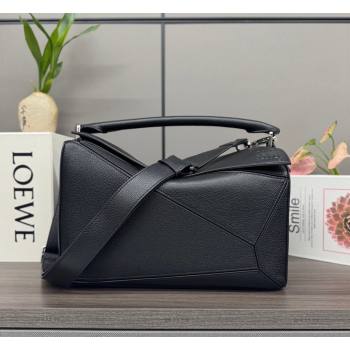 Loewe Large Puzzle Edge bag in soft grained calfskin Black 2026 052446 (Ys-260407081)