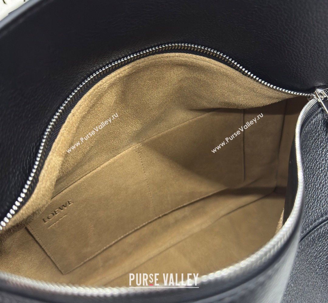 Loewe Large Puzzle Edge bag in soft grained calfskin Black 2026 052446 (Ys-260407081)