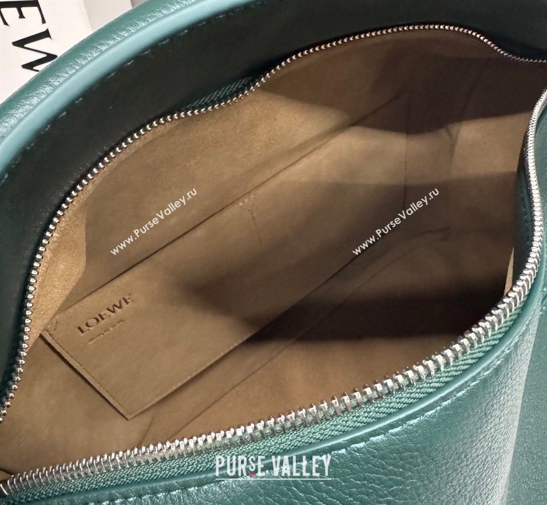 Loewe Large Puzzle Edge bag in soft grained calfskin Dark Green 2026 052446 (Ys-260407082)