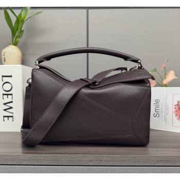 Loewe Large Puzzle Edge bag in soft grained calfskin Cinnabar Red 2026 052446 (Ys-260407084)