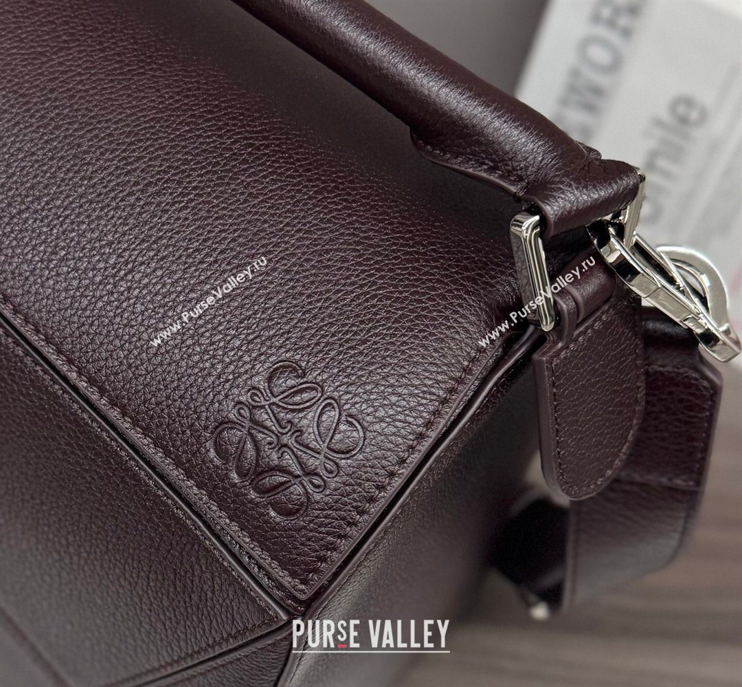 Loewe Large Puzzle Edge bag in soft grained calfskin Cinnabar Red 2026 052446 (Ys-260407084)