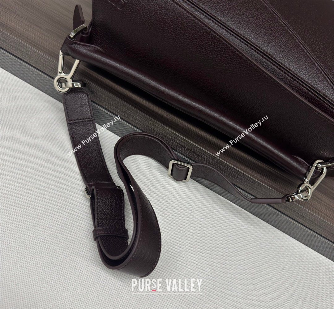 Loewe Large Puzzle Edge bag in soft grained calfskin Cinnabar Red 2026 052446 (Ys-260407084)