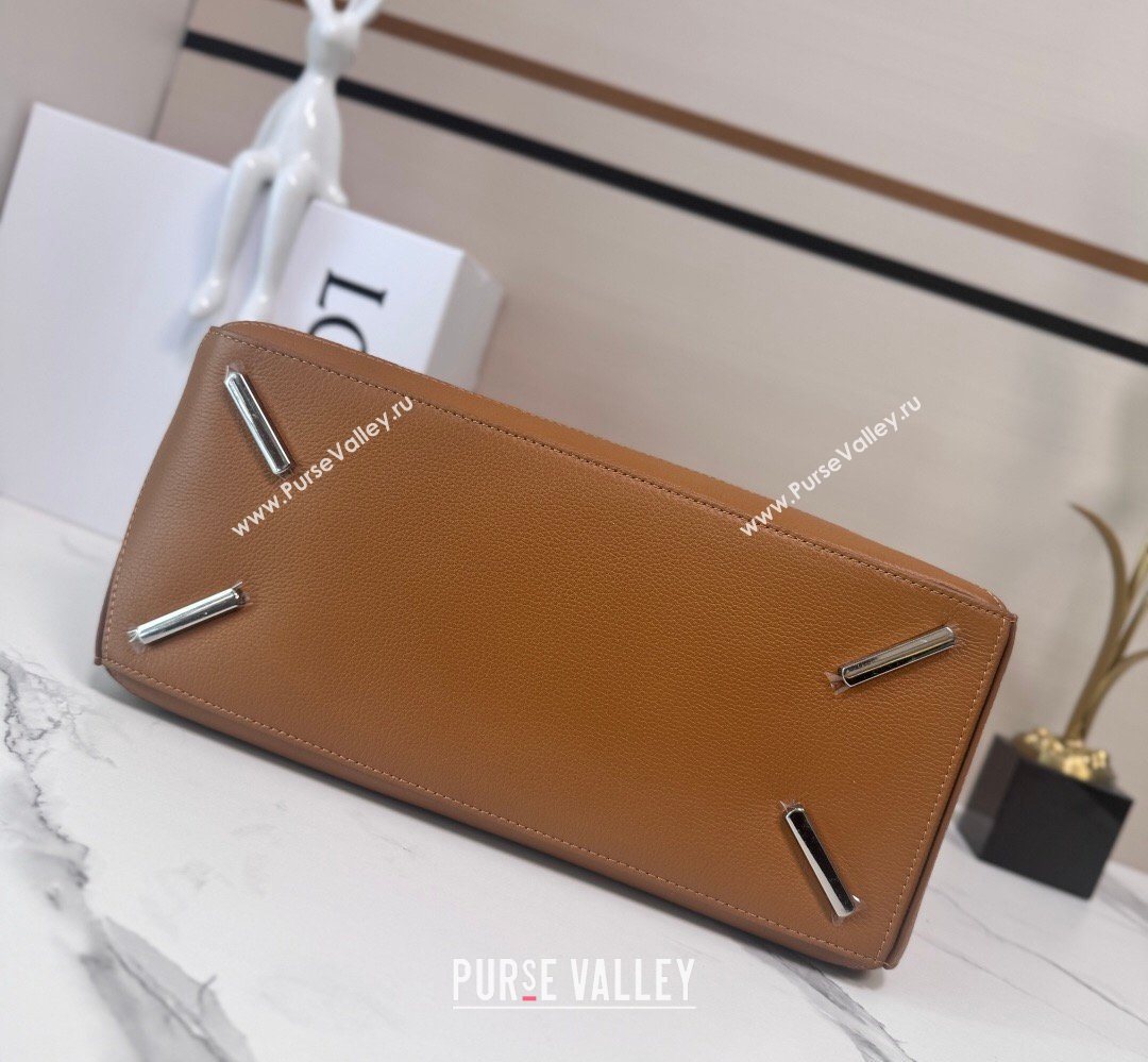 Loewe Large Puzzle Edge bag in soft grained calfskin Canyon Brown 2026 052446 (Ys-260407087)