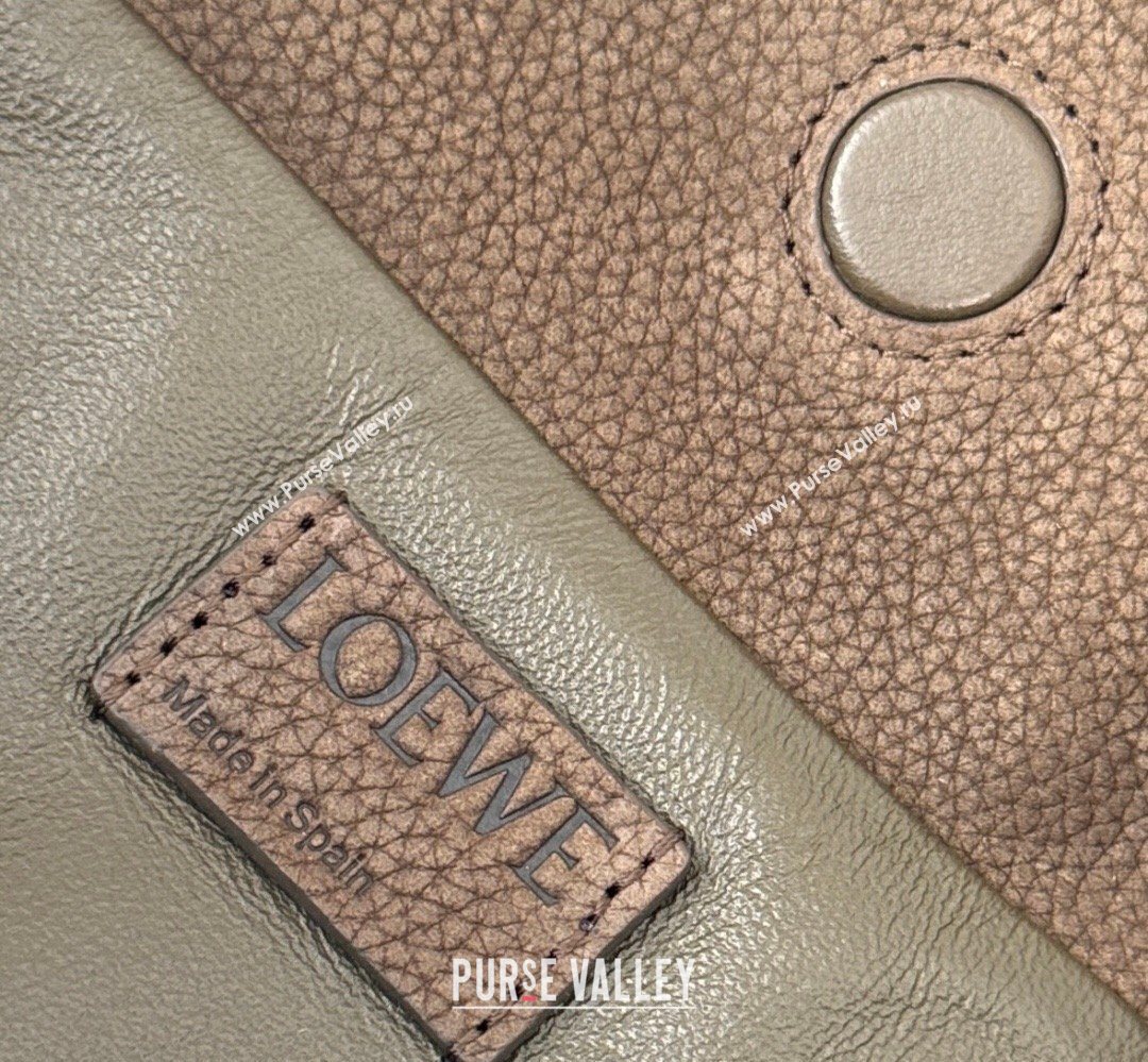 Loewe Flamenco Mini Clutch in Grained Nubuck Leather Tundra 2026 266355 (Ys-260407067)