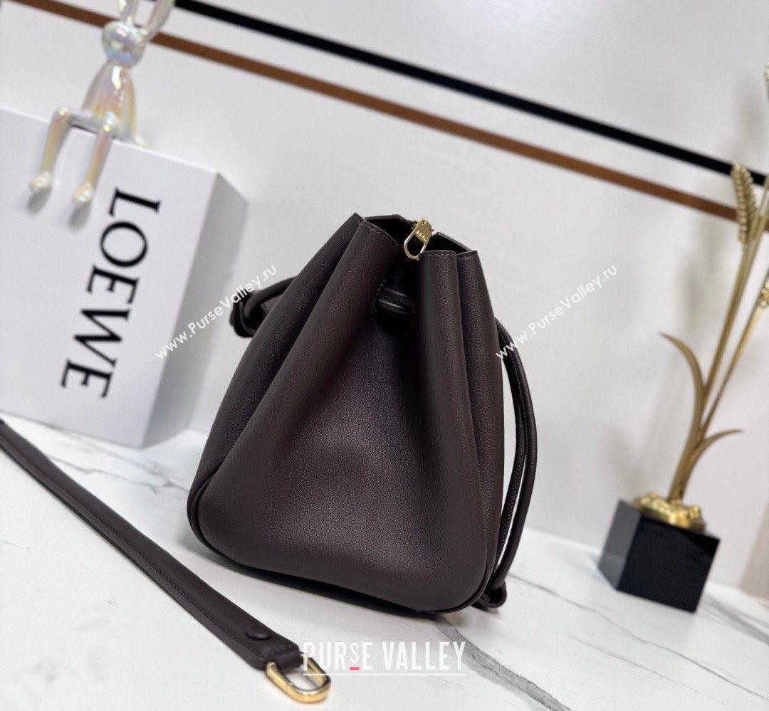 Loewe Medium Madrid bag in supple calfskin leather Brownie 20265 052451 (nana-260407068)