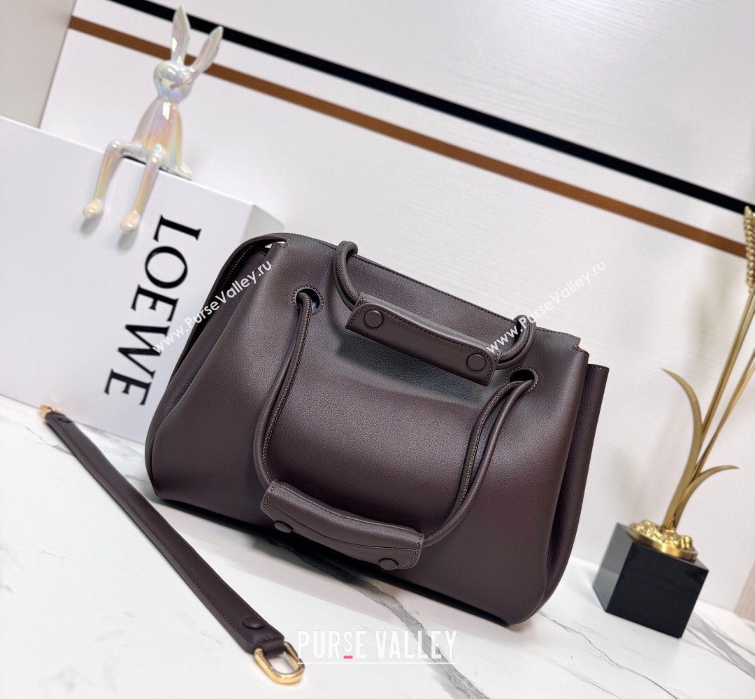 Loewe Medium Madrid bag in supple calfskin leather Brownie 20265 052451 (nana-260407068)