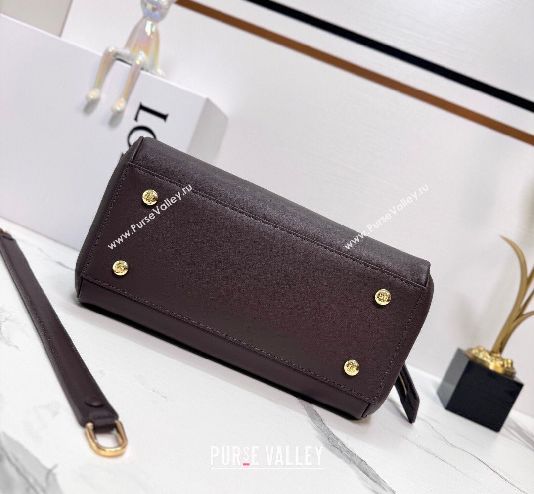 Loewe Medium Madrid bag in supple calfskin leather Brownie 20265 052451 (nana-260407068)